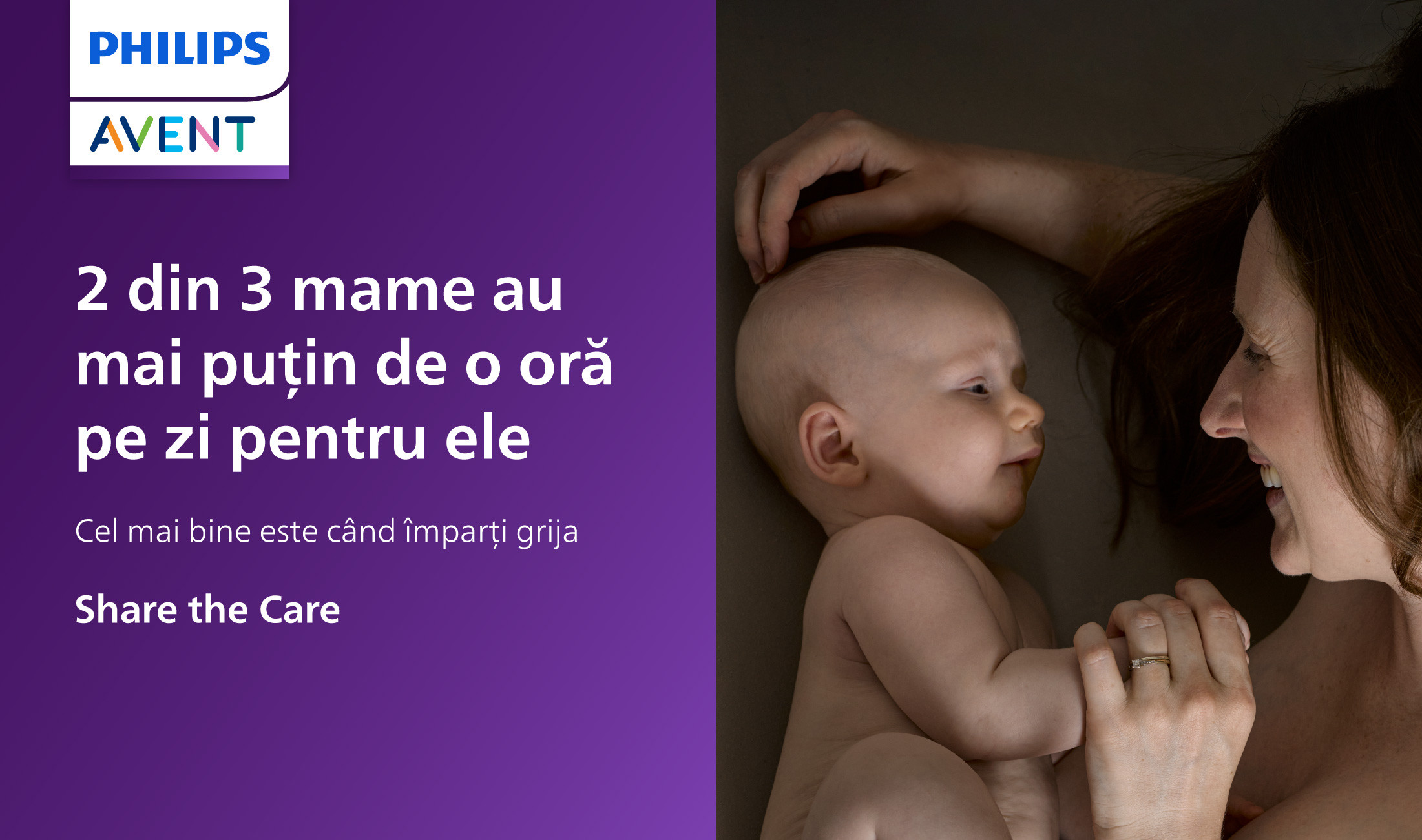 (P) Philips Avent lansează inițiativa Share the Care. 61% dintre mame au mai puțin de o oră pe zi pentru nevoile lor de bază