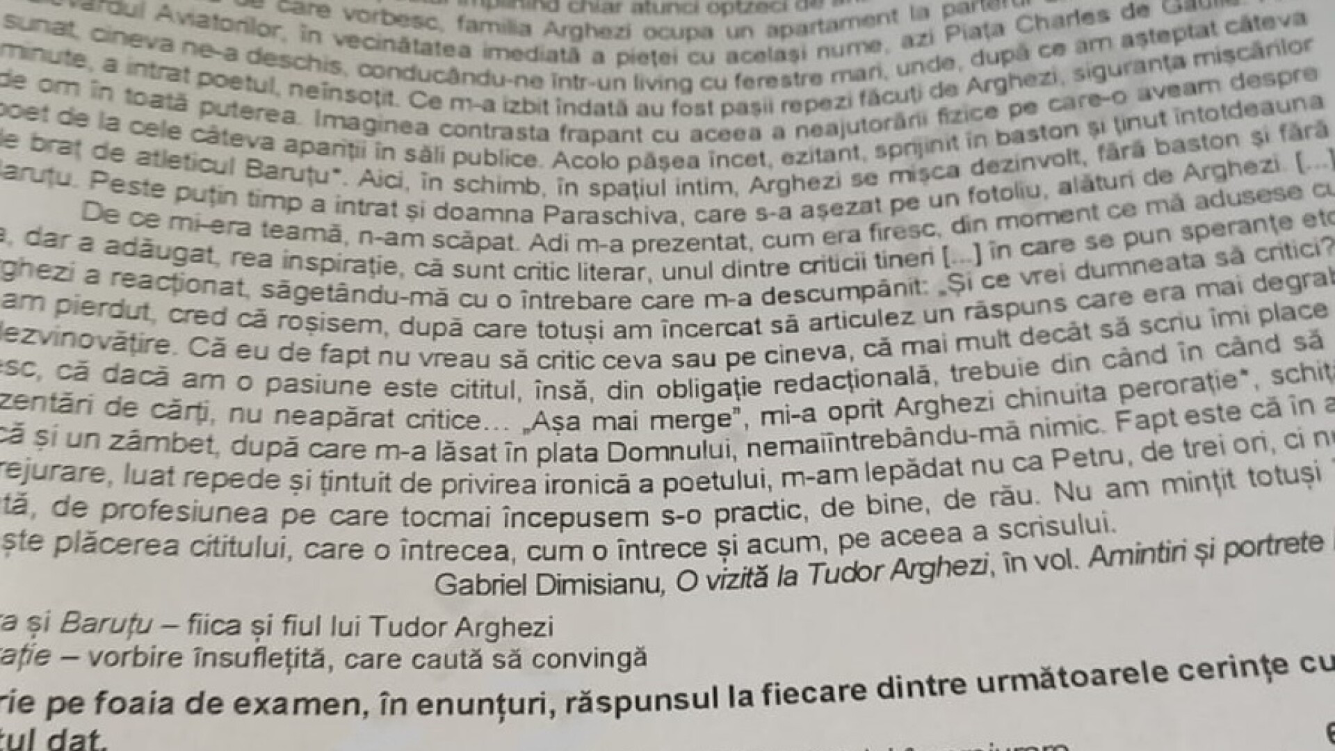 Subiecte romana evaluare 2024