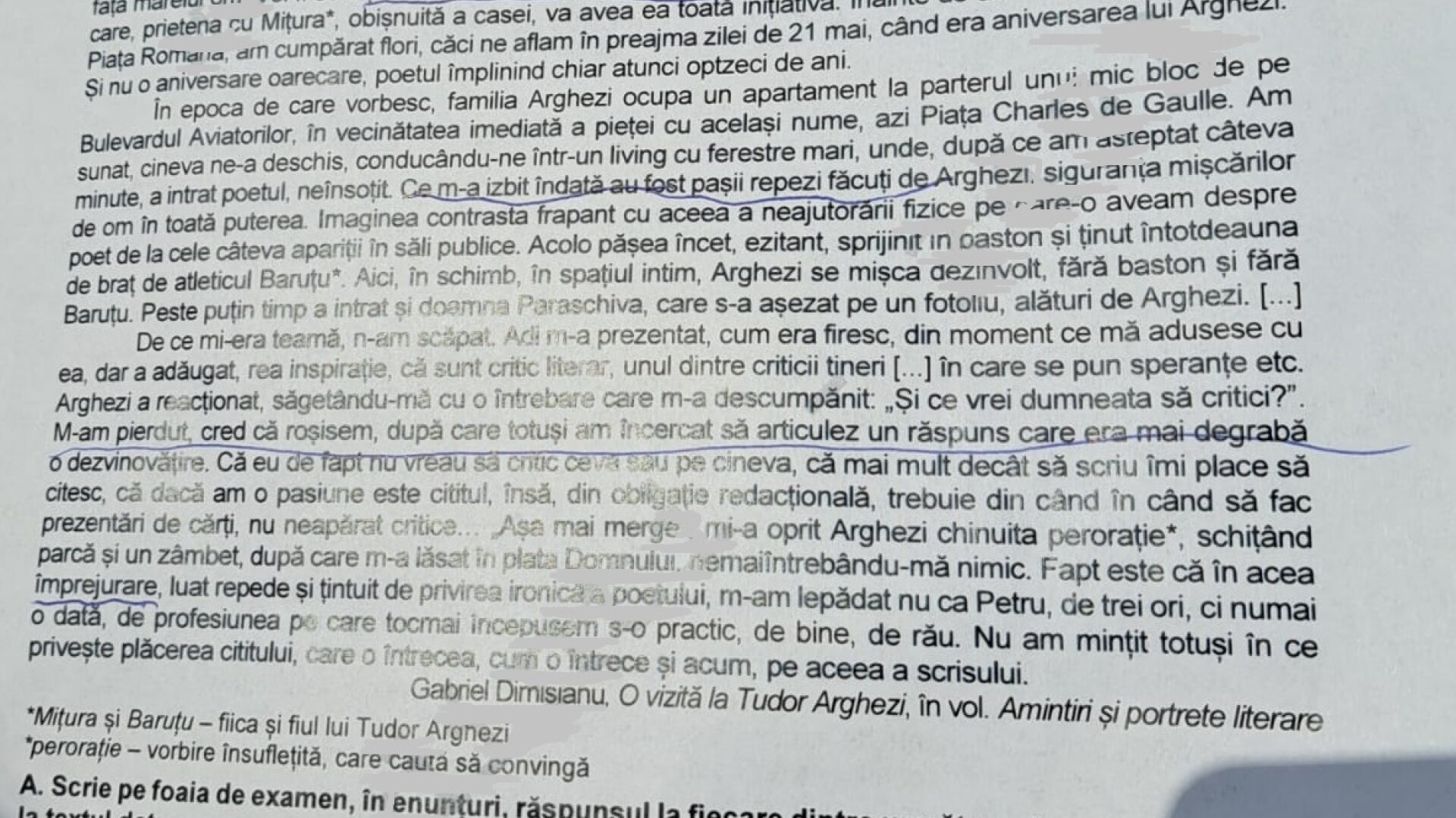 Subiecte limba romana bac 2024