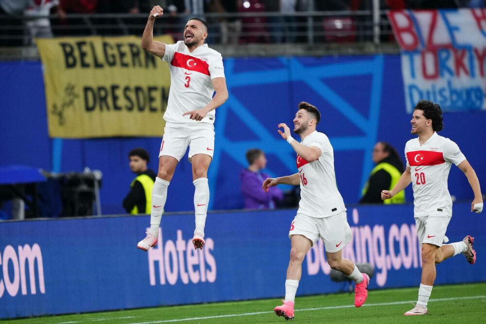 S-a marcat cel mai rapid gol în fazele eliminatorii în istoria Campionatului European. Turcul Demiral a înscris în secunda 57