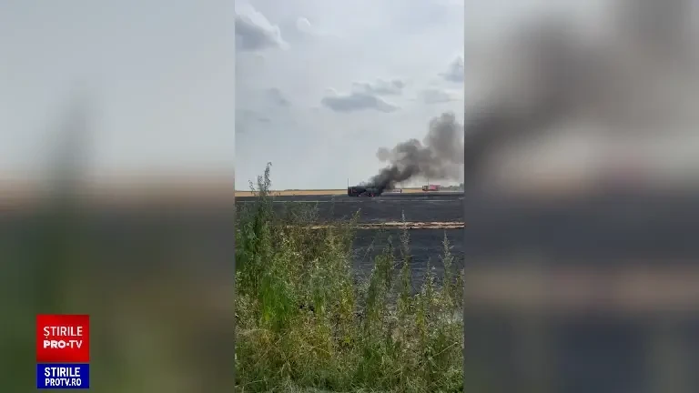 Incendiu de vegetație uscată în Popești-Leordeni. Flăcările s-au extins la o locuință | FOTO & VIDEO