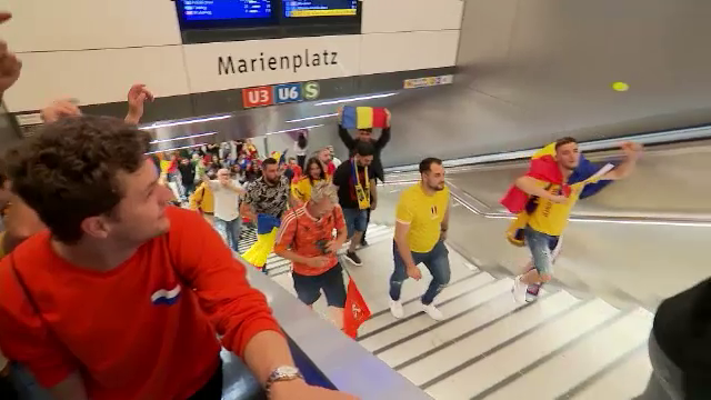 Mii de români au cântat imnul României în inima Munchenului după meciul cu Olanda. „Echipa națională ne-a făcut mândri”