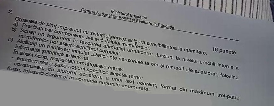 Subiecte biologie vegetala BAC 2024