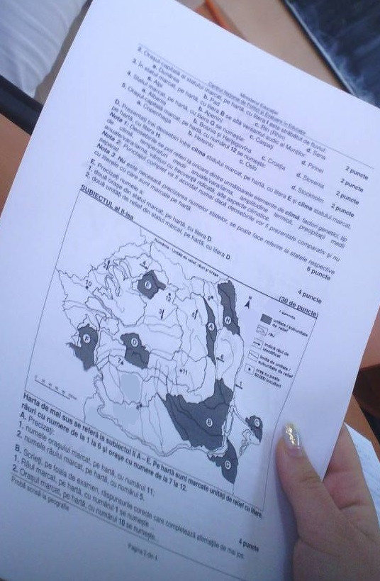 Subiecte Geografie BAC 2024