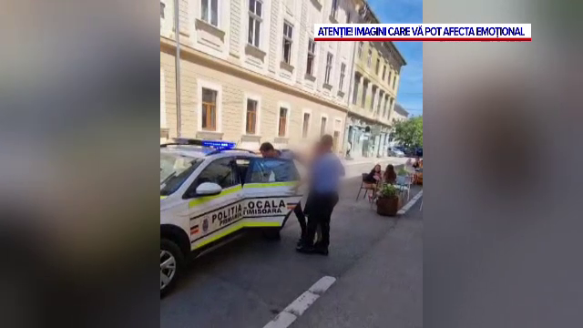 Șoferul care a dat cu mașina un polițist local din Timișoara parcase pe un loc pentru persoanele cu dizabilități. Era drogat