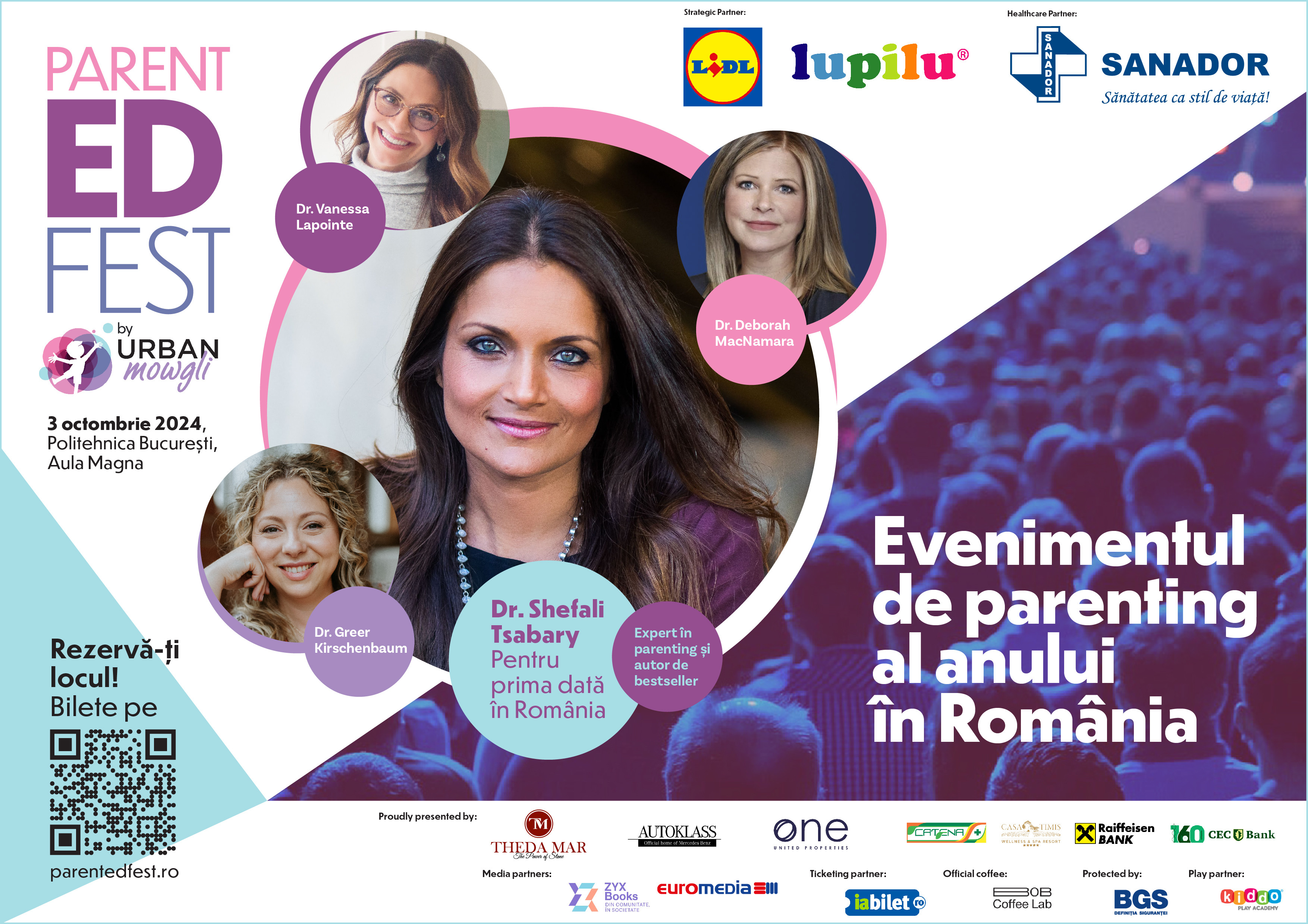 ParentED Fest, evenimentul de parenting al anului, o aduce în premieră pe Dr. Shefali Tsabary în România, pe 3 octombrie