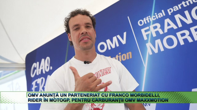 (P) OMV anunță un parteneriat cu Franco Morbidelli, rider în MotoGP, pentru carburanți OMV MaxxMotion