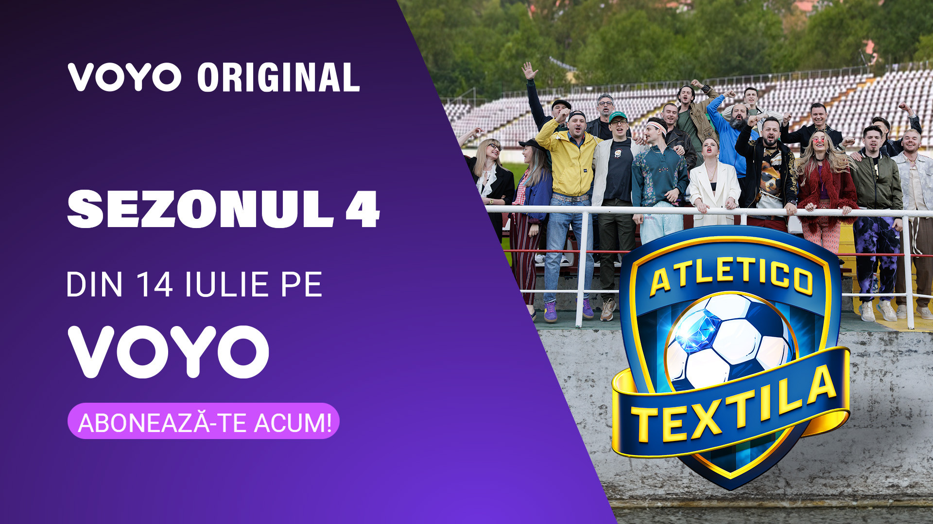 „Atletico Textila” revine la PRO TV și pe VOYO. Premiera are loc duminică, de la ora 20:30