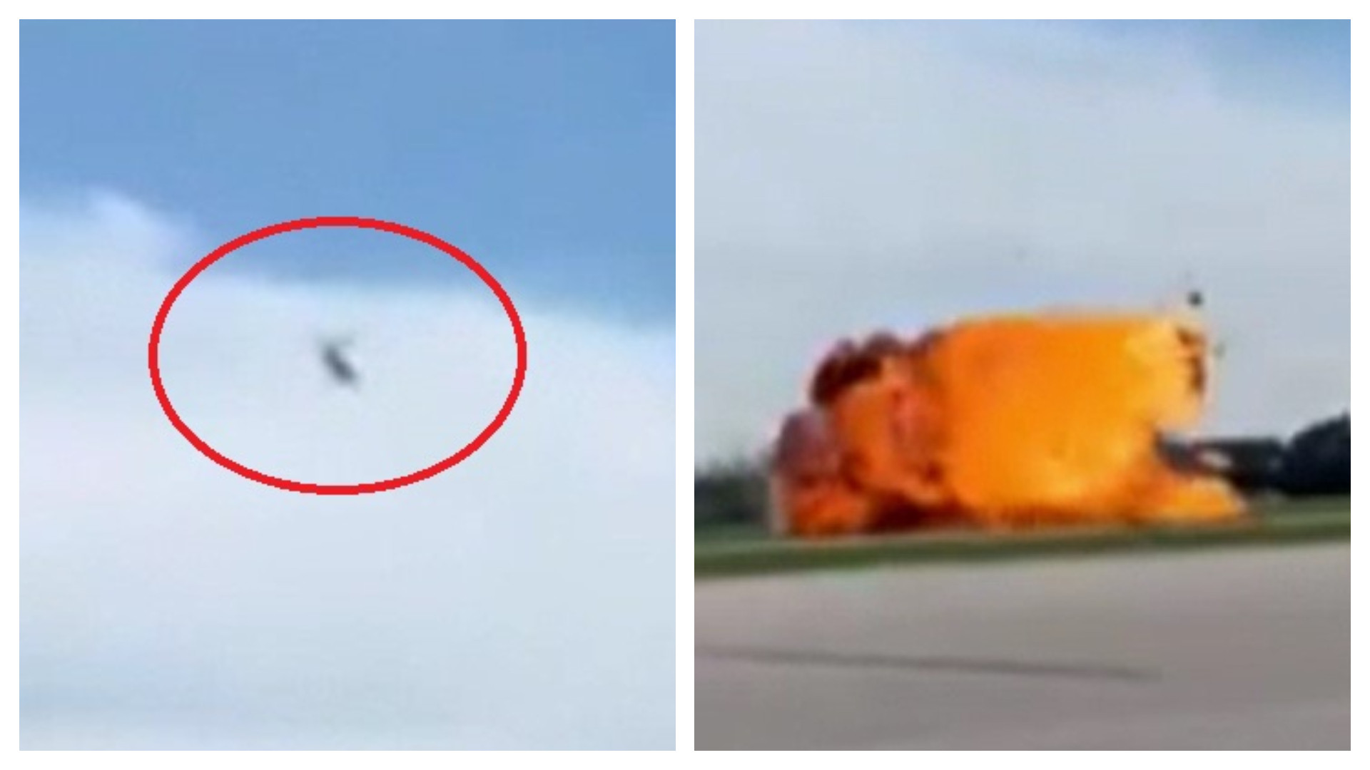 Un avion militar s-a prăbușit pe un aerodrom din Polonia. Aeronava s-a transformat într-o bilă uriașă de foc