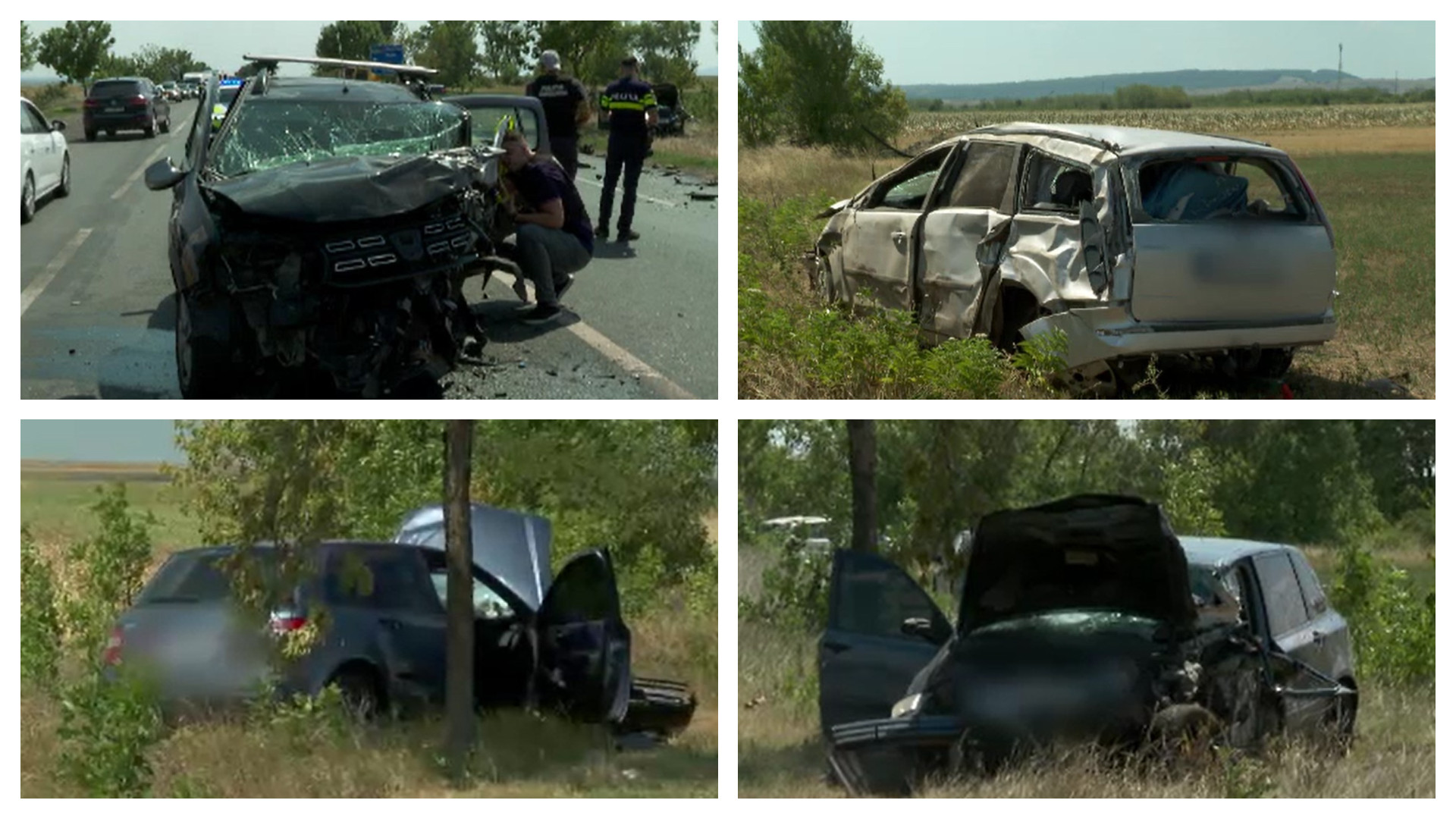 Carambol provocat de un șofer de 85 de ani pe "Drumul morții". Sunt persoane rănite și mașini avariate