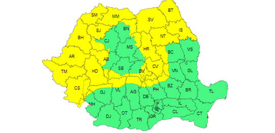 Când scăpăm de valul de caniculă. Meteorologii au actualizat avertizările. Urmează vijelii în mare parte din țară. HARTĂ