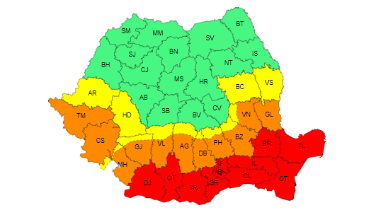 Primele județe care scapă de caniculă. Valul de căldură începe să se restrângă. Unde persistă arșița. HARTĂ