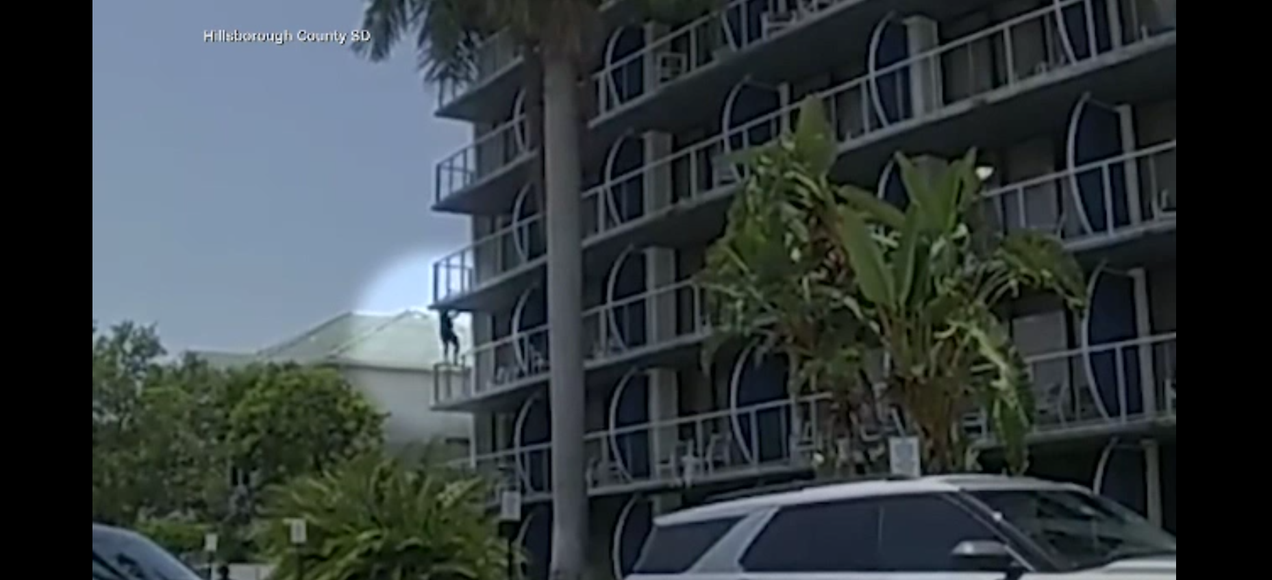 Un bărbat dat în urmărire pentru un jaf armat a încercat să scape de poliție prin metoda „spiderman”