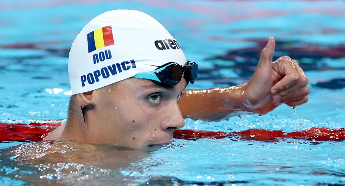 David Popovici luptă astăzi pentru aurul olimpic de la 100 de metri liber. Programul sportivilor români la JO, 31 iulie