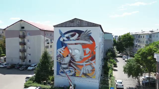 Galeria urbană din Bacău. Mai mulți artiști din Europa, invitați să decoreze cu arta lor fațadele blocurilor