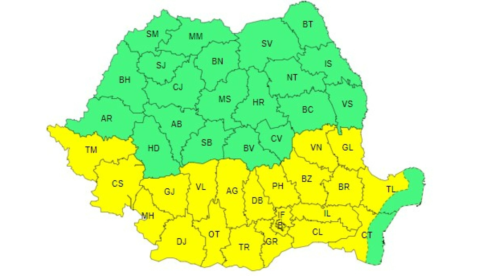 cod galben de caniculă