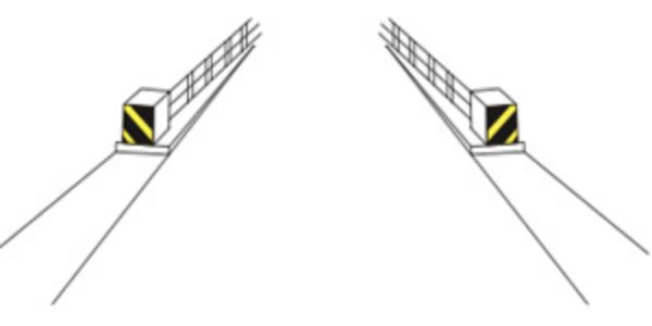 Marcaje pe coronamentele podețelor