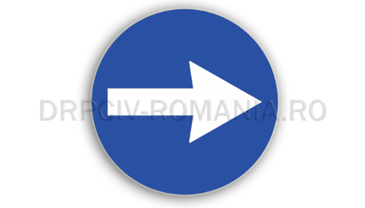 semne de circulatie albastre