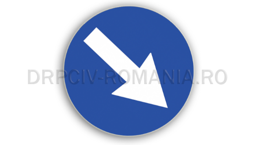 semne de circulatie albastre