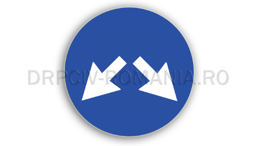 semne de circulatie albastre