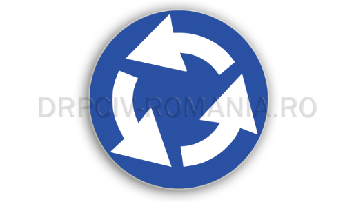 semne de circulatie albastre