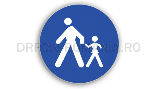 semne de circulatie albastre