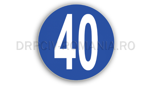 semne de circulatie albastre