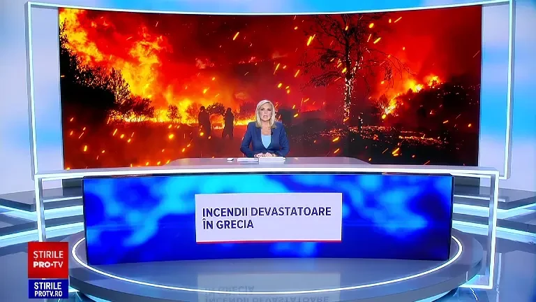Situaţia din Grecia devine critică. Incendiile de vegetaţie au luat amploare şi au făcut scrum zeci de case