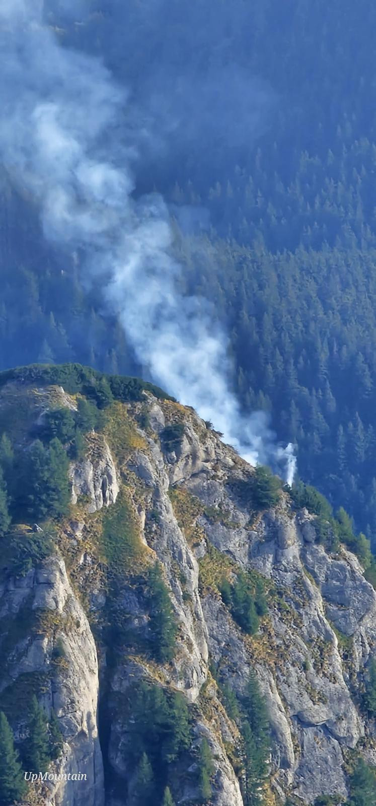 incendiu, Bucegi