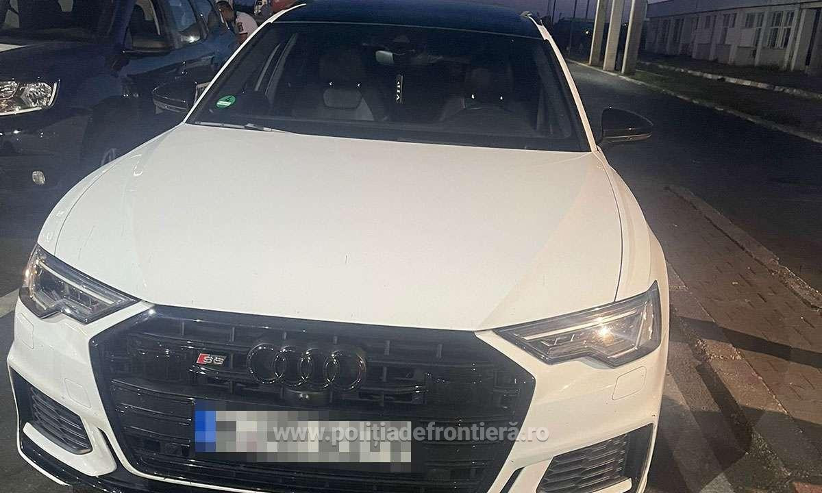 A încercat să iasă din România cu un Audi de 50.000 de euro, dar a fost oprit de polițiștii din Giurgiu. Ce au descoperit