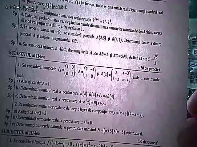 mate stiintele naturii