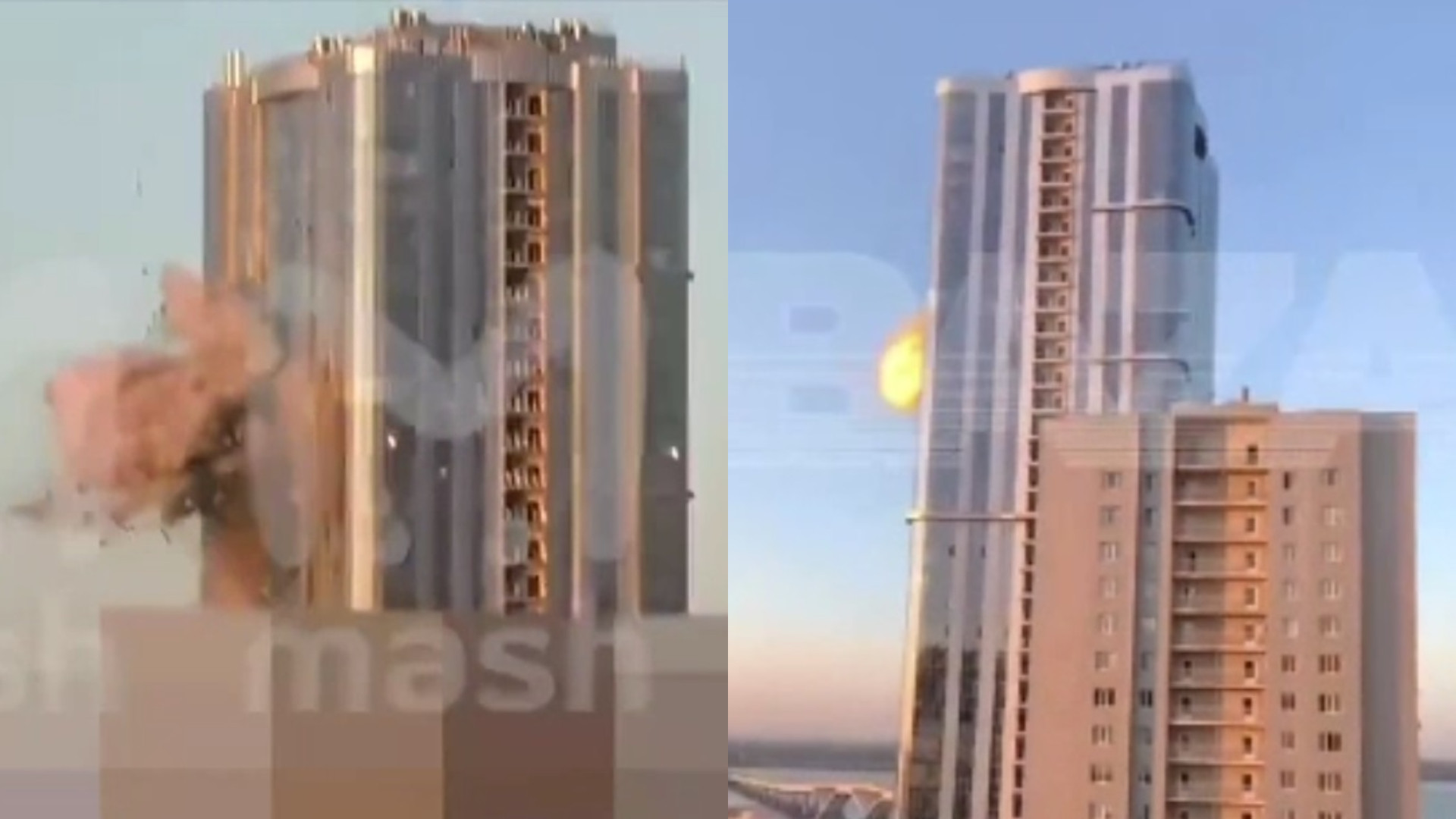 Momentul în care Kievul bombardează o clădire de apartamente din Rusia. Arma care a lovit infrastructura civilă