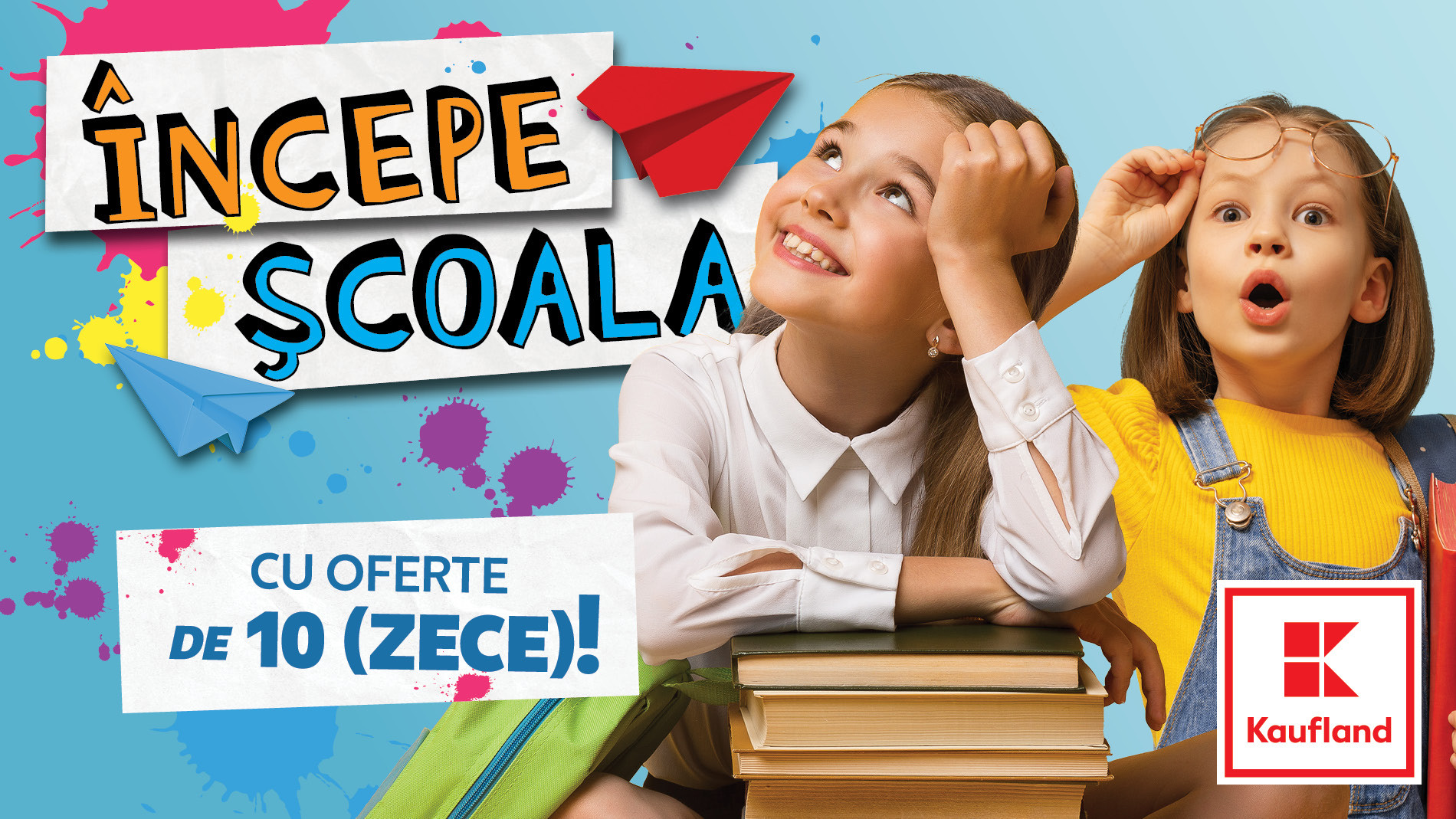 (P) Dă startul noului an școlar cu Kaufland: Echipează ghiozdanul copilului tău cu doar 100 de lei