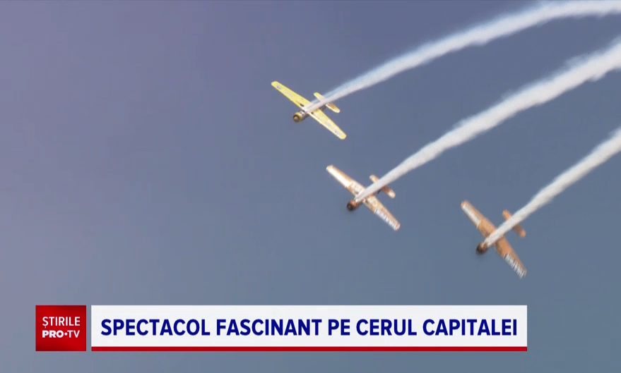 Spectacol aerian impresionant pe aeroportul Băneasa. Impresiile oamenilor prezenți la BIAS. „Absolut fantastic”