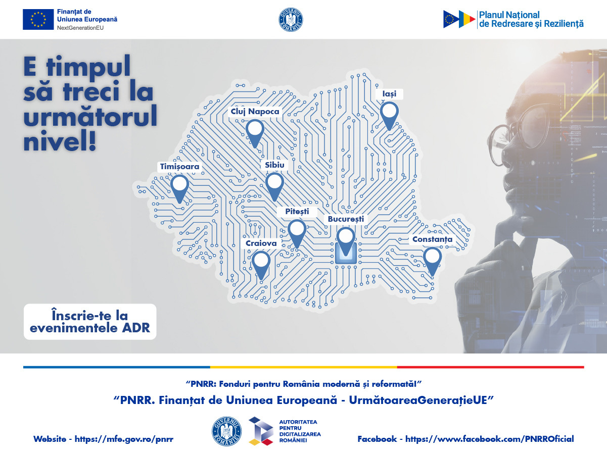 (P) Evenimentele regionale ADR pentru promovarea cursurilor de tehnologii avansate încep, în septembrie, la Sibiu