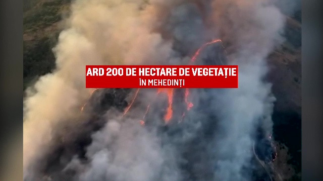 Lupta cu incendiile de vegetație este tot mai dramatică. Cele mai mari pagube: Bihor, Caraș-Severin, Mehedinți, Gorj, Vâlcea