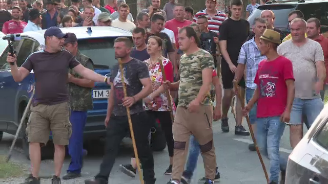 Crescătorii de oi au ieșit în stradă și au cerut să nu li se sacrifice animalele. Președintele ANSVSA a mers în Timiș