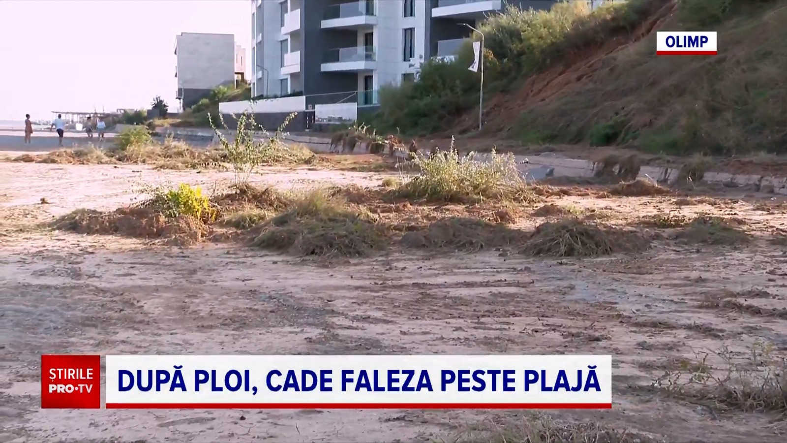 Dezastru pe litoral. Plajele s-au surpat în Eforie și Costinești. În Olimp malurile s-au prăbușit pe plajă