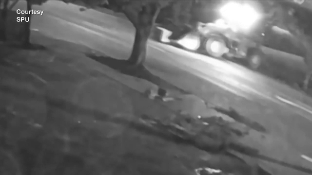 A smuls cu excavatorul un bancomat din perete și l-a târât apoi pe bulevard, a luat banii și a fugit. Imagini incredibile