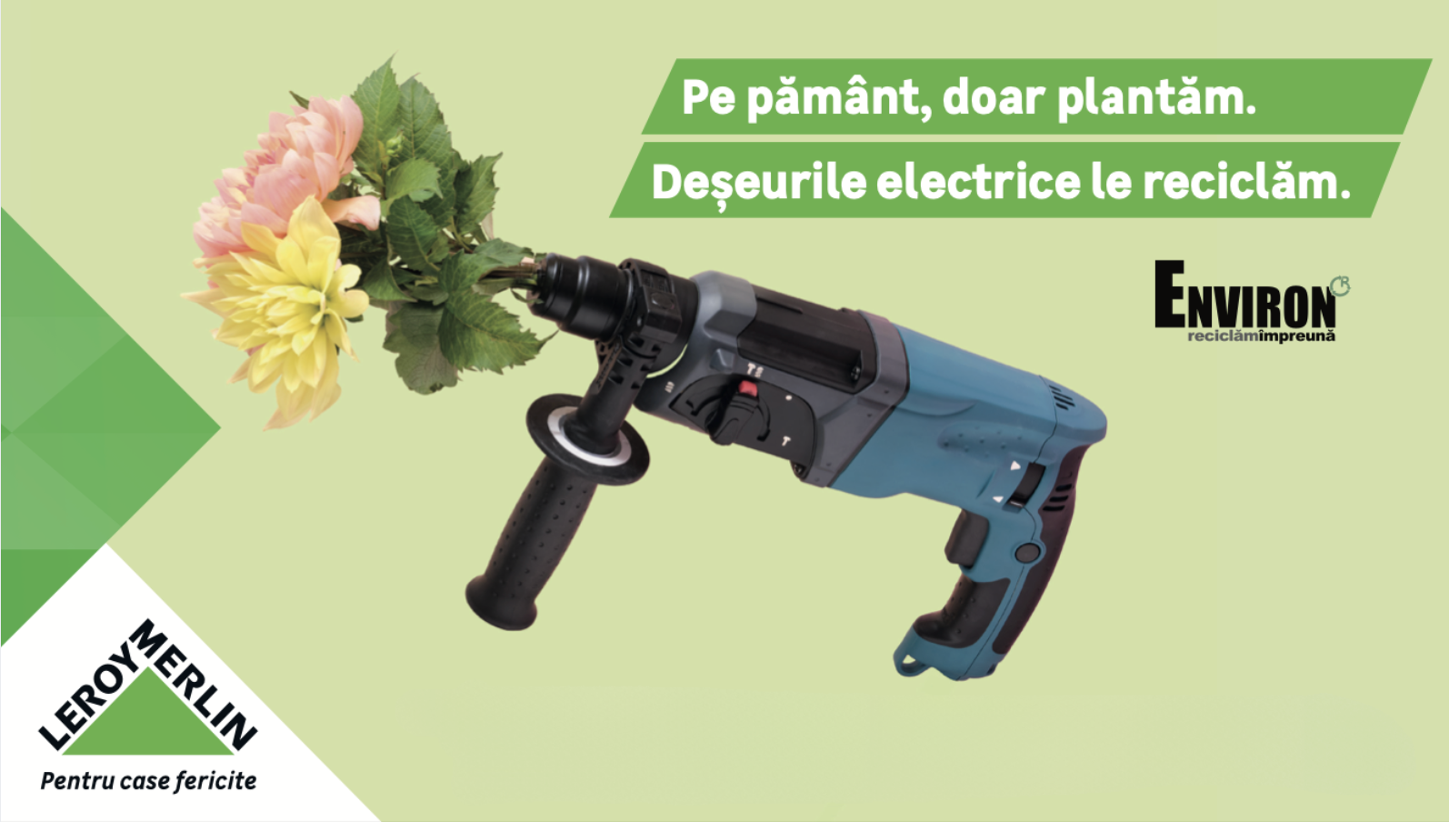 (P) Asociația Environ și Leroy Merlin dăruiesc semințe de flori oamenilor care reciclează