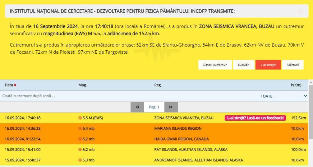 cutremur &icirc;n rom&acirc;nia