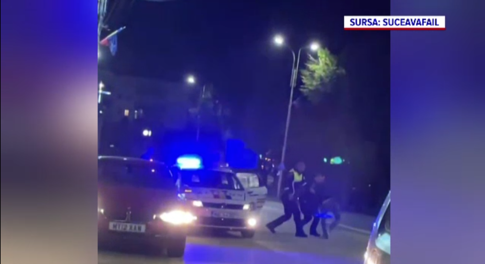 Scandal în Rădăuți provocat de doi ucraineni. Polițiștii i-au imobilizat, iar pe unul dintre ei l-au internat la Psihiatrie