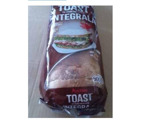Sortiment de pâine retras din magazinele Auchan. Avertismentul ANSVSA: contaminare cu corp strain