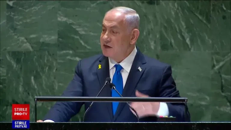 Benjamin Netanyahu, huiduit în timpul discursului pe care l-a susținut la ONU. Replica lui: ”Dacă ne loviţi, vă vom lovi!”