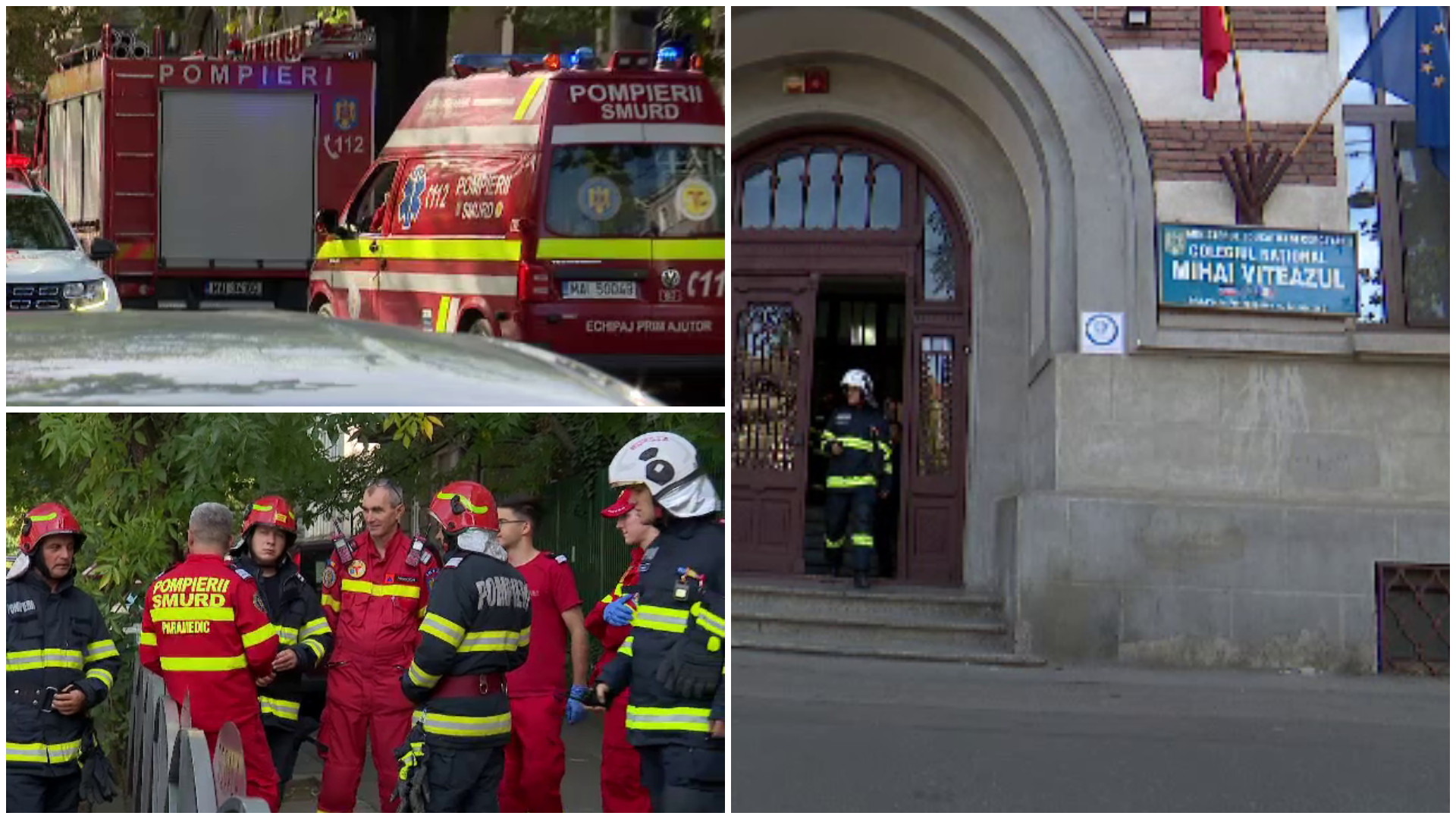 Liceu din Capitală, evacuat după ce elevii au început să se simtă rău. Pompierii cred că au inspirat spray lacrimogen
