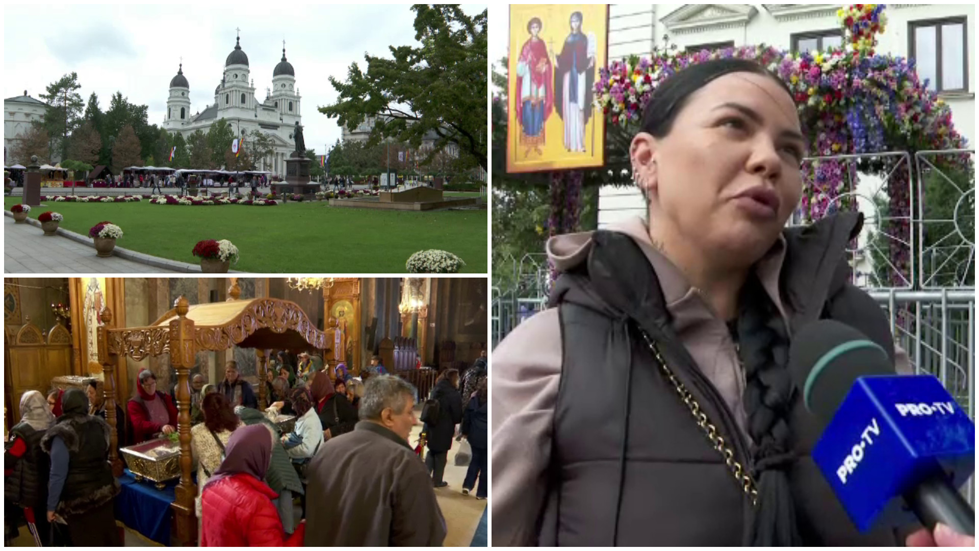 Iașiul, gata de cel mai mare pelerinaj al Moldovei. O familie oferă de 21 de ani florile pentru baldachinul Sf. Parascheva