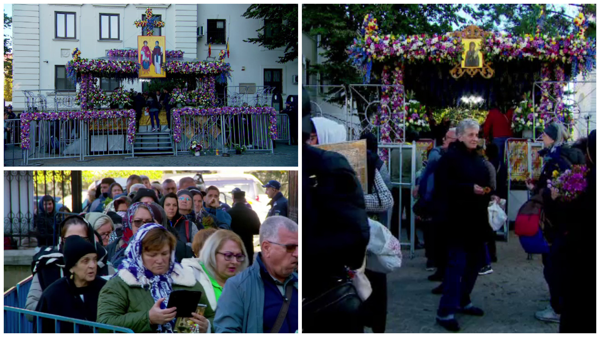 Prima zi a pelerinajului la Sf. Parascheva. Credincioșii stau și cinci ore la coadă până ajung la racla cu moaște