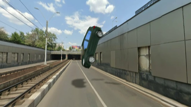 ANIMAȚIE. Cum s-a produs accidentul de la Pasajul Lujerului. Șoferul a scăpat nevătămat din mașina făcută praf