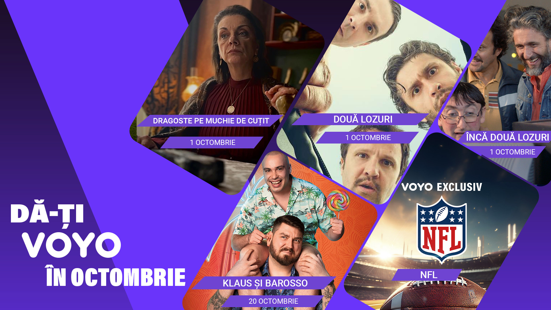 Dă-ți VOYO în octombrie! TĂTUȚU’, MasterChef – Restul e plăcere, Dragoste pe muchie de cuțit, printre noutățile din octombrie