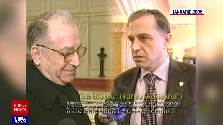 Reacția lui Mircea Geoană, după ce a fost numit ”prostănac”. Ion Iliescu: A picat ca musca-n lapte (2005)